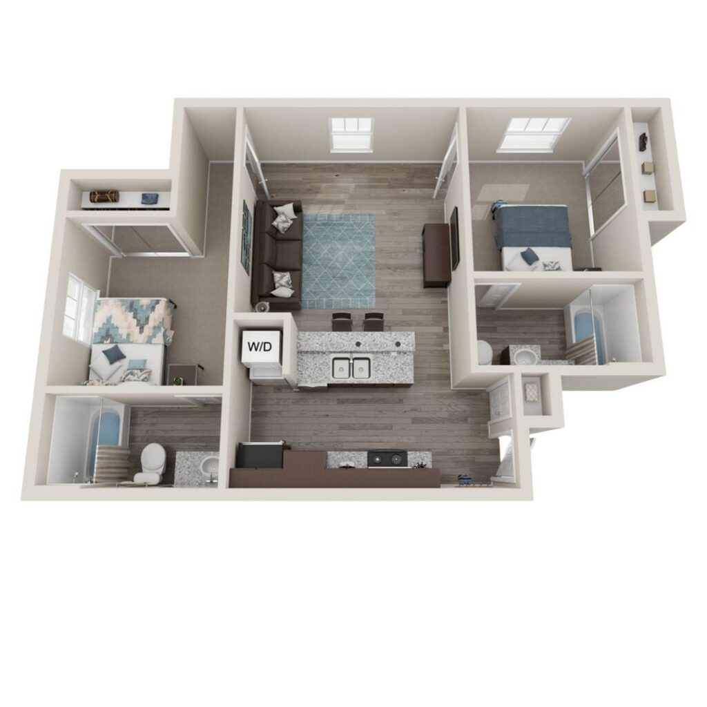2BR/2BA